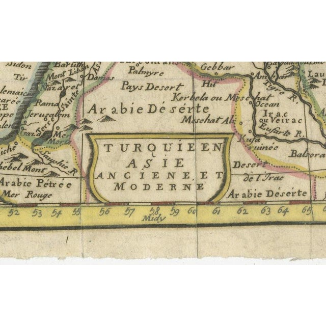 18th Century Antique Map of Turkey in Asia, 1750 For Sale - Image 5 of 12