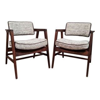 Mid-Century Gunlocke Chairs - a Pair For Sale