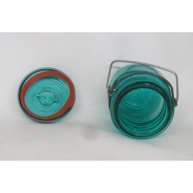Ball Ideal Bicentennial Eagle Mason Jar With Lid 1976 Vintage Blue Teal 4715b For Sale - Image 13 of 18
