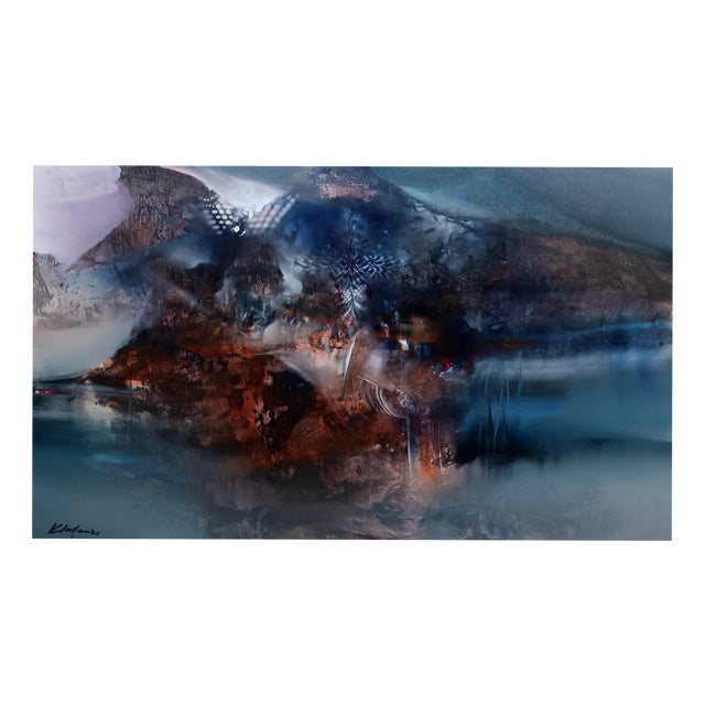 Ovidiu Kloska, Close to the Heart of the Mountain, Mixed on Canvas For Sale