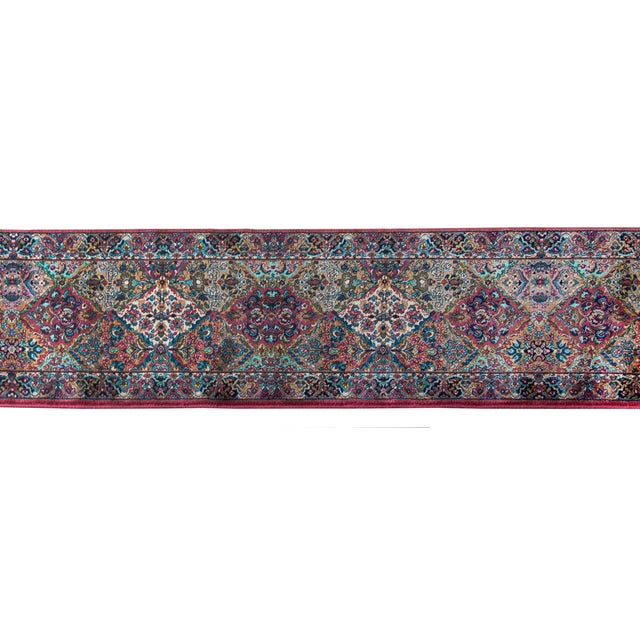 Cream Vintage Karistan Kirman-Style Runner For Sale - Image 8 of 15