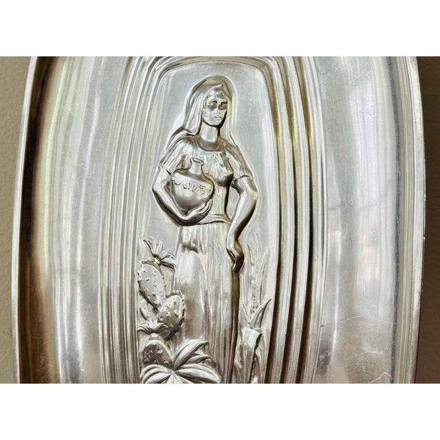 International Silver Mid Century International Silver Company Plated Silver Tray For Sale - Image 4 of 12