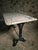 Black Antique French Marble Bistro Table with Cast Iron Base, 1920s For Sale - Image 8 of 18