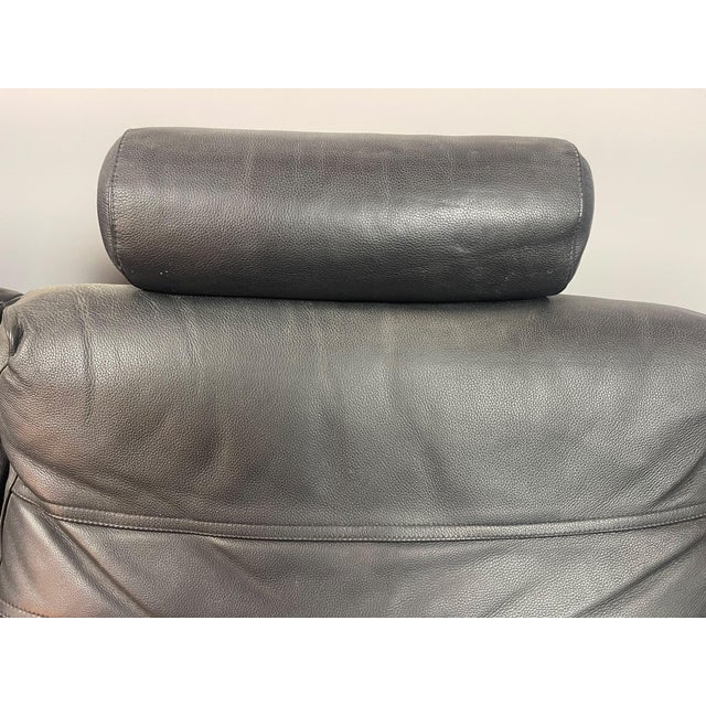 Black Leather Kroken Two-Seater Sofa by Åke Fribytter for Nelo Möbel, Sweden, 1970s For Sale - Image 13 of 17
