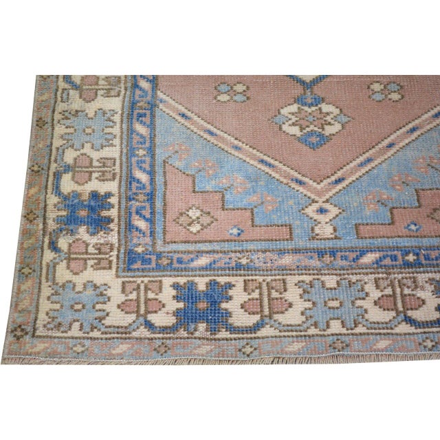 Turkish Vintage Turkish Anatolian Hand Knotted Wool Rug, 2'8''x4' For Sale - Image 3 of 5