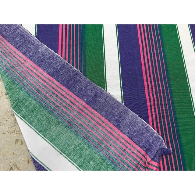 Striped Design Ikat Silk Table Runner - 9'5" X 2'9" For Sale In Los Angeles - Image 6 of 7