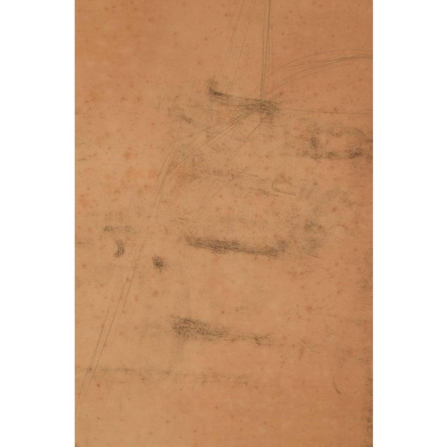 Large Stylised Life Drawing of a Woman, 20th-Century, Pencil on Paper For Sale - Image 15 of 17