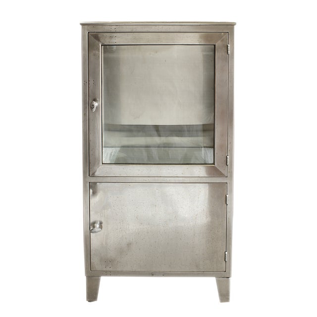 Vintage Stainless Steel Medicine Cabinet Chairish