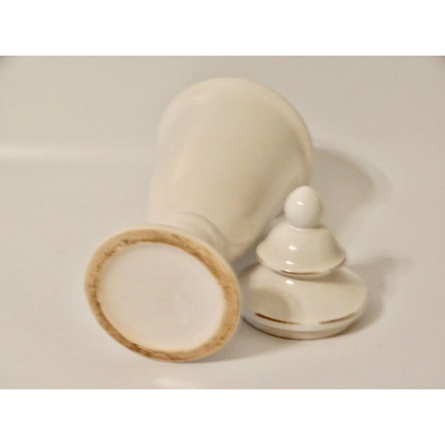 Ceramic French Ceramic Glazed Lidded Urn, 16 Inch Height For Sale - Image 7 of 10