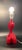 1960s Sculptural Mid-Century Porcelain Lamp in the style of Heifetz, Space Age, Red For Sale - Image 5 of 15