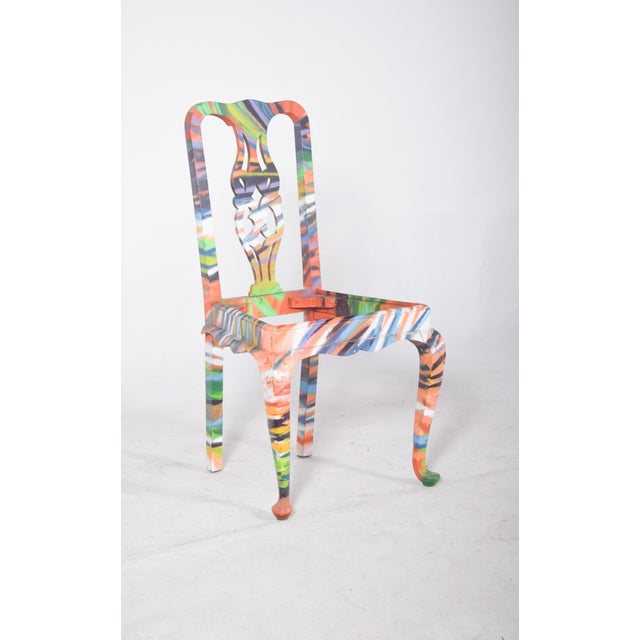 1950s Urban Art Turned Chair by Francisco Camilo, 1950s For Sale - Image 5 of 8