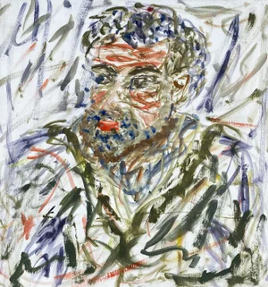 Contemporary Acrylic Painting of a Man
