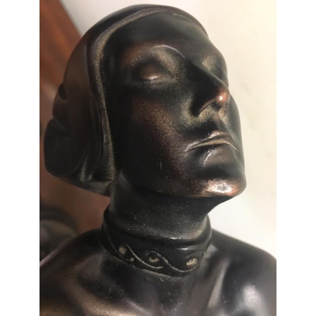 Art Deco Sculptural Lamp Clarté' Originally by Le Verrier 1928 For Sale - Image 4 of 10