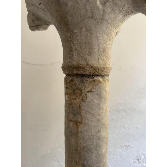 Gray 15th Century Marble Column, Italy For Sale - Image 8 of 18