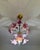 1980s Vintage Italian Murano Style Hand-Painted Pink Floral Pendant Light, Romantic Glass Blossom Chandelier, Dramatic Ceiling Shadow Display For Sale - Image 5 of 17