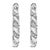 Dazzle and whirl into the spotlight with these exquisite 14K white gold hoop earrings, bespeckled with lab-grown diamonds...