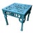 Vintage-Styled After Kenneth Lynch Star and Dolphin Design Cast Aluminum Side Table -Rust and Salt-Air Resistant For Sale