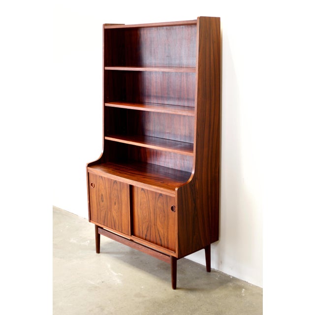 1950s Nexø Møbelfabrik Rosewood Bookcase Designed by Johannes Sorth For Sale In Boston - Image 6 of 9