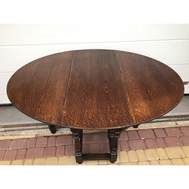 Brown Vintage Scandinavian Clapboard Table, 1950s For Sale - Image 8 of 18