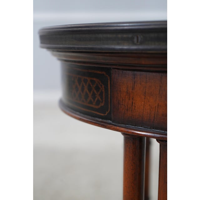 Theodore Alexander Faux Bamboo Chinoiserie End Table For Sale - Image 10 of 14