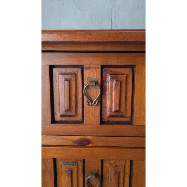 Large Scale Rustic Spanish Pine 6-Drawer Dresser For Sale - Image 9 of 9