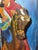 Mid-Century Mexica​n Relief-Carved Wood​ Panels - Charro & Serenade Folk Art Pair 20" For Sale - Image 10 of 18