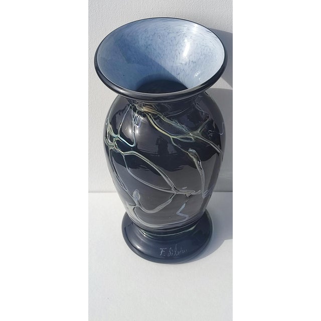 Contemporary Glass Paste Vase by Florea Silviu For Sale - Image 3 of 5