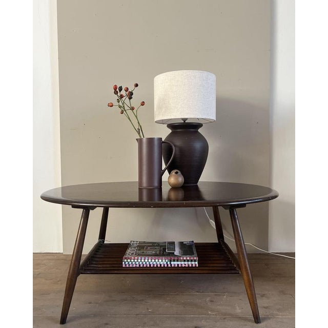 Vintage Coffee Table in Elm from Ercol For Sale - Image 6 of 6