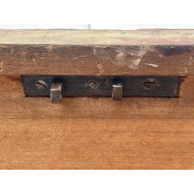 English Pine Trunk or Blanket Chest For Sale - Image 13 of 14