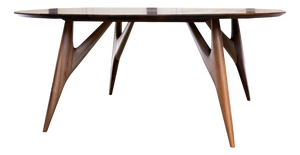 Kai Medium Dining Table in Italian Walnut Sculptural Design by Greyge