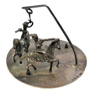 Round Pen with Horses and Riders For Sale