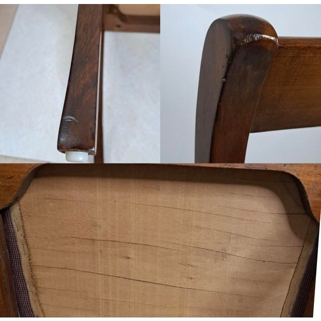 Early 20th Century Duncan Phyfe Style Mahogany Lyre Back Needlepoint Side Chair For Sale - Image 13 of 13