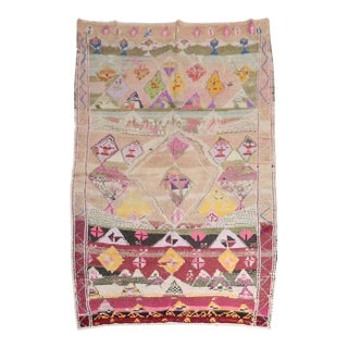 Vintage Zabihi Rug Collection Turkish Rug - 5'5" x 7'2" For Sale
