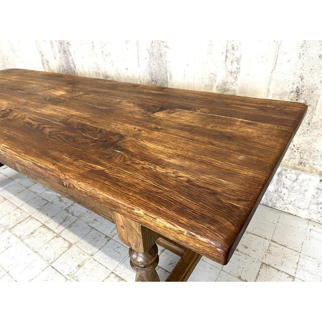French Oak Farmhouse Refectory Table For Sale - Image 6 of 10