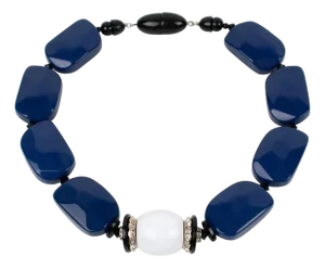 Angela Caputi Blue and White Necklace