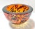 Heavy Italian crystal bowl with rich amber tortoiseshell-style mottling and a thick polished rim. Its sculptural form...