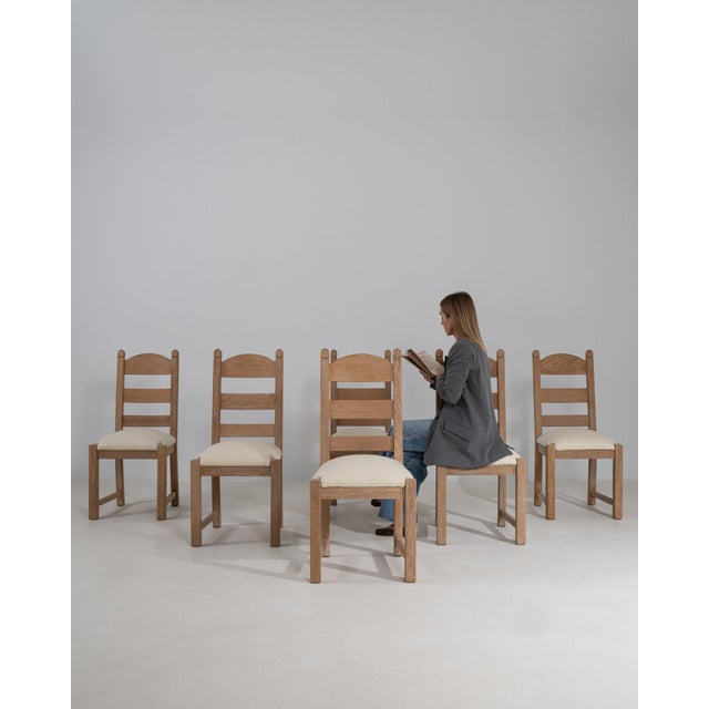 Here is a piece, its natural oak frame, cream upholstered seat the first thing to catch the eye. Originating in France...