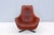 Antonio Citterio for B&b Italia Patinated Cognac Leather Mart Swivel Armchair For Sale In New York - Image 6 of 18