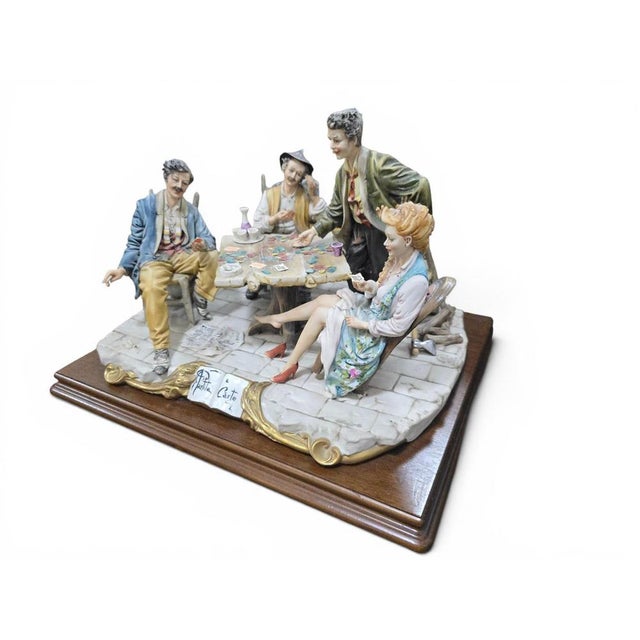 White Large Porcelain Figural Group from Capodimonte, 1950 For Sale - Image 8 of 10