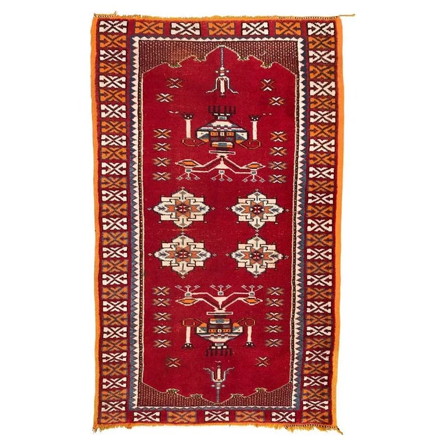 Vintage Moroccan Tribal Rug For Sale - Image 13 of 13