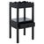Wood Darlyn Scalloped 1 Drawer Accent Table in Matte Black For Sale - Image 7 of 9