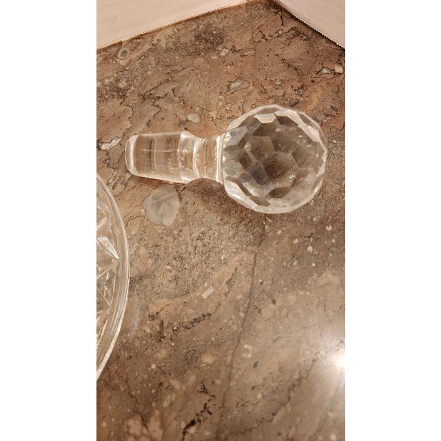Mid 20th Century Waterford Style Crystal Decanter For Sale - Image 9 of 9