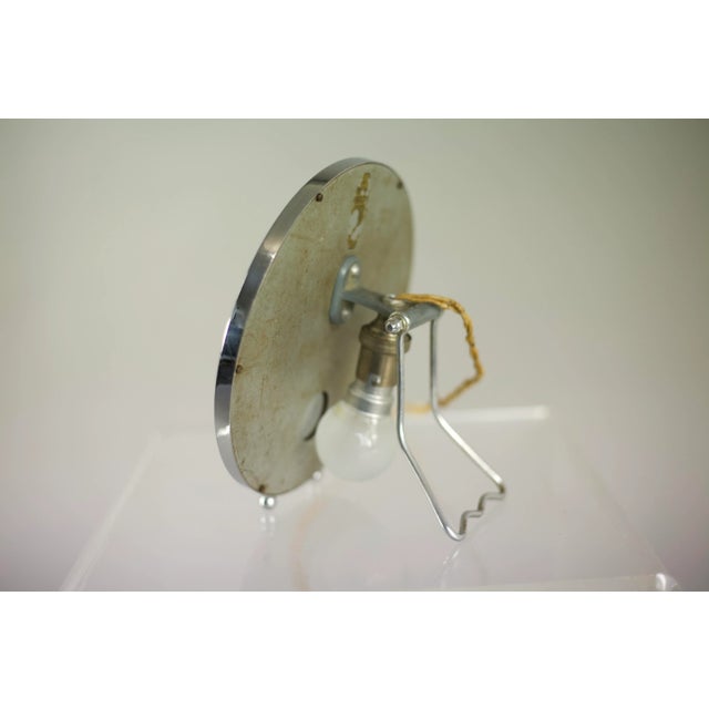 French Silver Illuminating Mirror, 1950s For Sale - Image 6 of 14