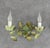 1970s Vintage French Painted Toleware Oak-Leaf Wall Sconces, 1970, Set of 2 For Sale - Image 5 of 10