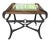 Vintage Adnet Hermès Style Equestrian Iron & Glass Side Table For Sale