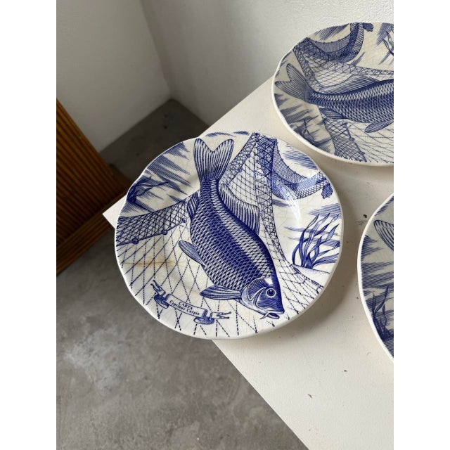 1980s Fish Plates, 1980s, Set of 3 For Sale - Image 5 of 18