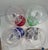 Late 20th Century 4 Nachtman Cut to Clear Colored Crystal Goblets For Sale - Image 4 of 9