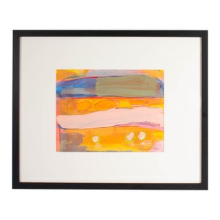 1984 Abstract Mixed Media Painting by Harry Hilson For Sale