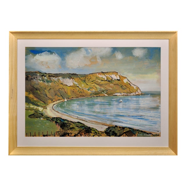 Lionel Horsnell, Ringstead Bay and White Nothe, Dorset, Weymouth & Portland, 1960s, Watercolour, Framed For Sale
