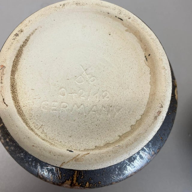 German Ceramic Pottery Lava Vases from Dümler and Breiden, 1960s, Set of 2 For Sale - Image 15 of 18